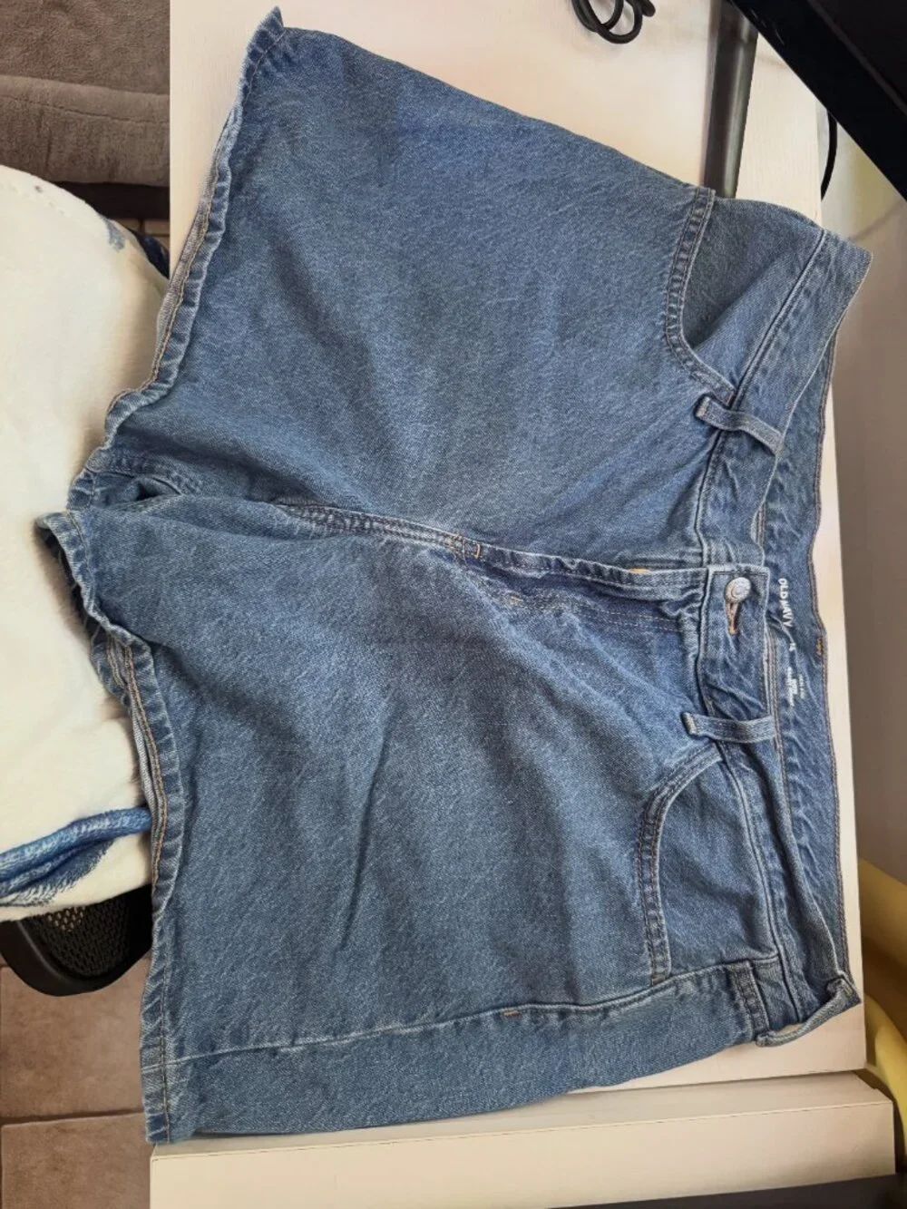High Waisted Baggy Jean Shorts - Old Navy
